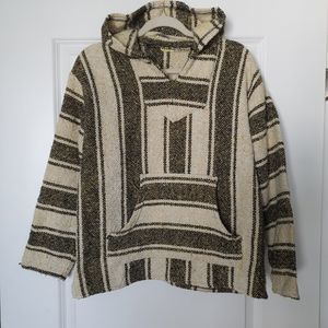 Boys XL Baja Surf Hoodie Cream/Beige/Black